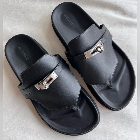Hermes Empire sandals, black, size 38 - Picture 2 of 4